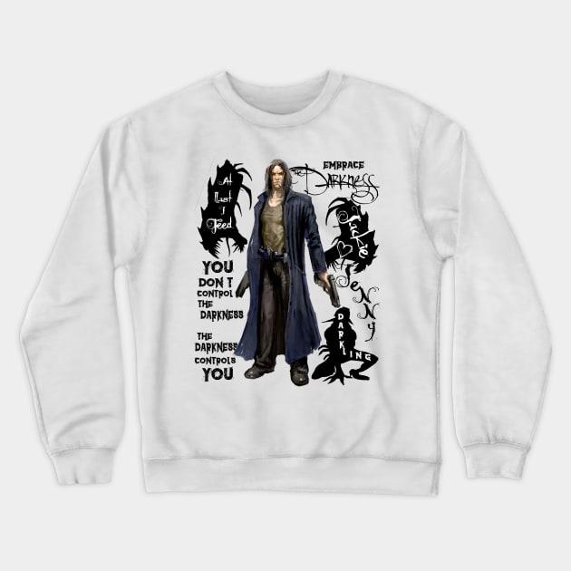 The Darkness Crewneck Sweatshirt by red-leaf